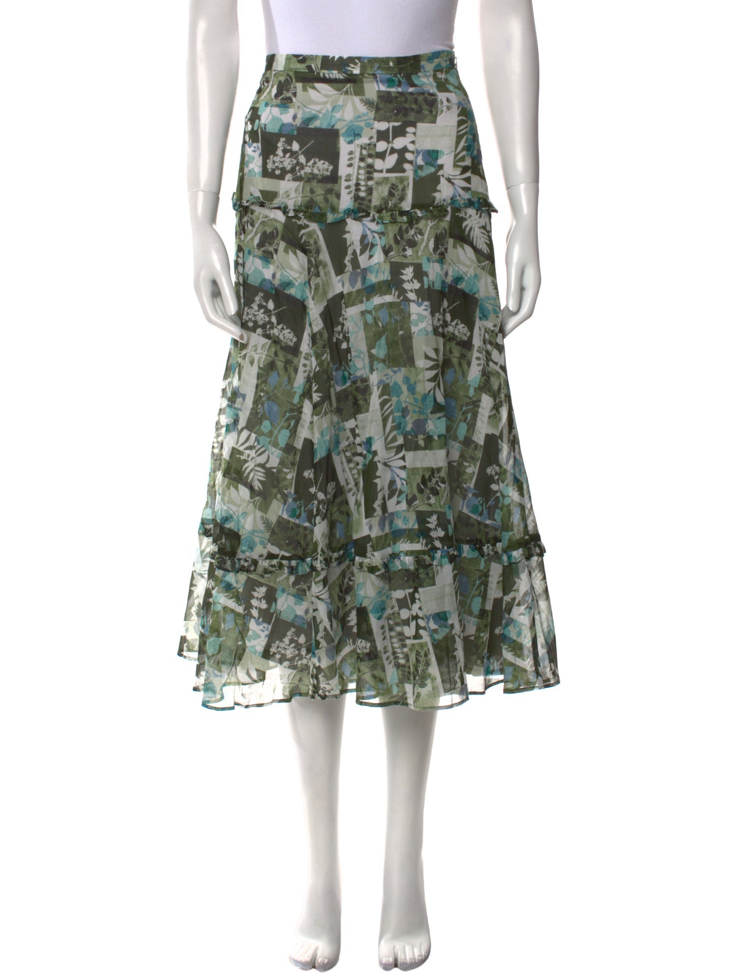 Brora Printed Midi Length Skirt