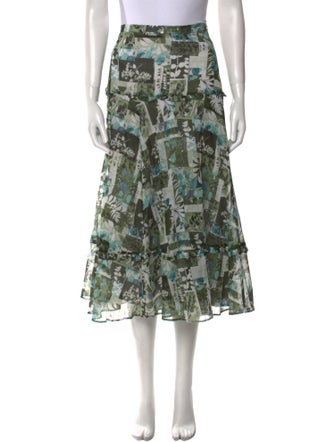 Brora Printed Midi Length Skirt