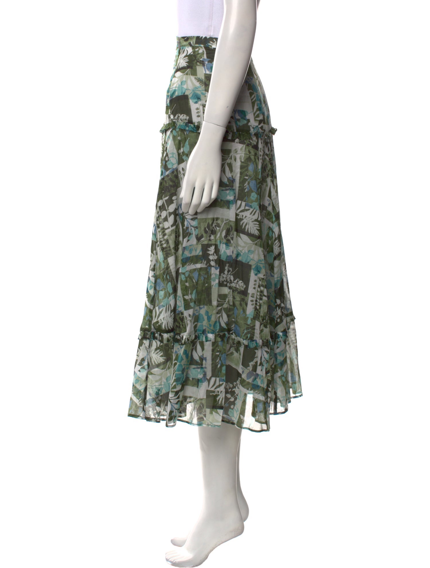 Brora Printed Midi Length Skirt