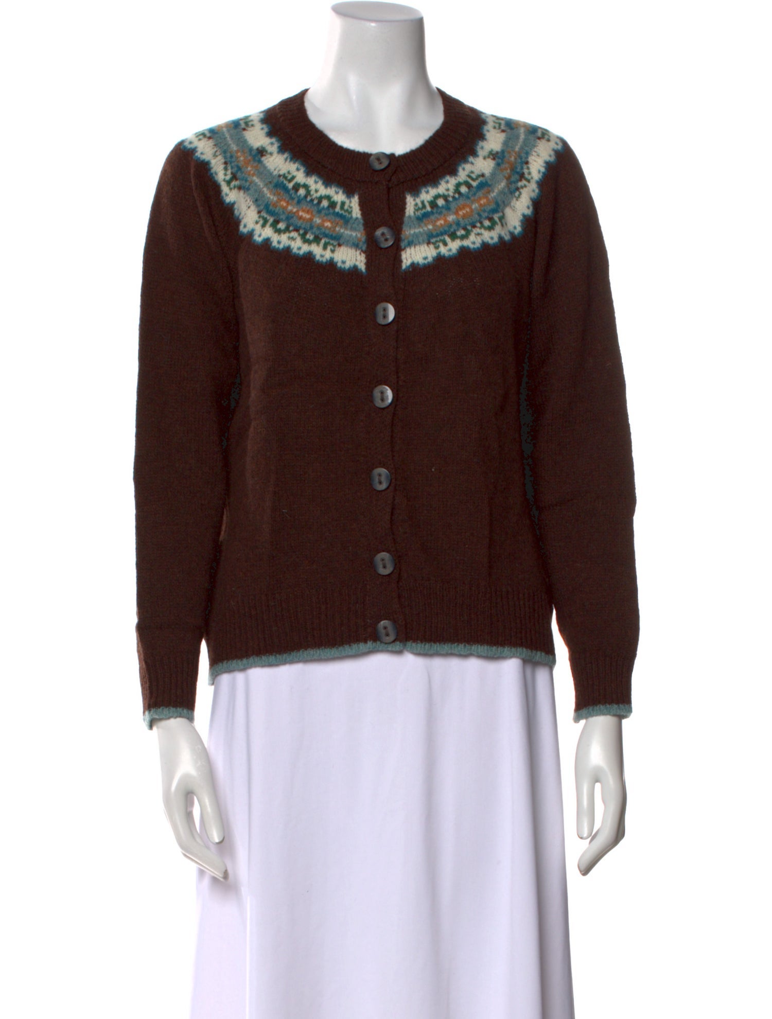 Brora Wool Printed Sweater