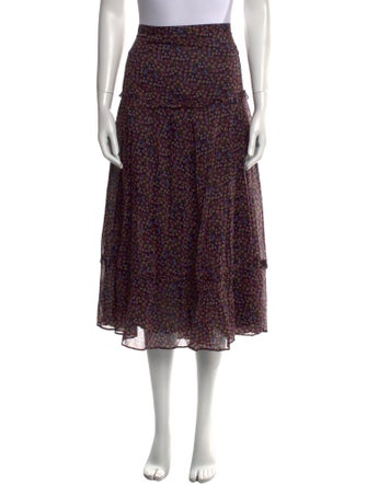 Brora Floral Print Midi Length Skirt