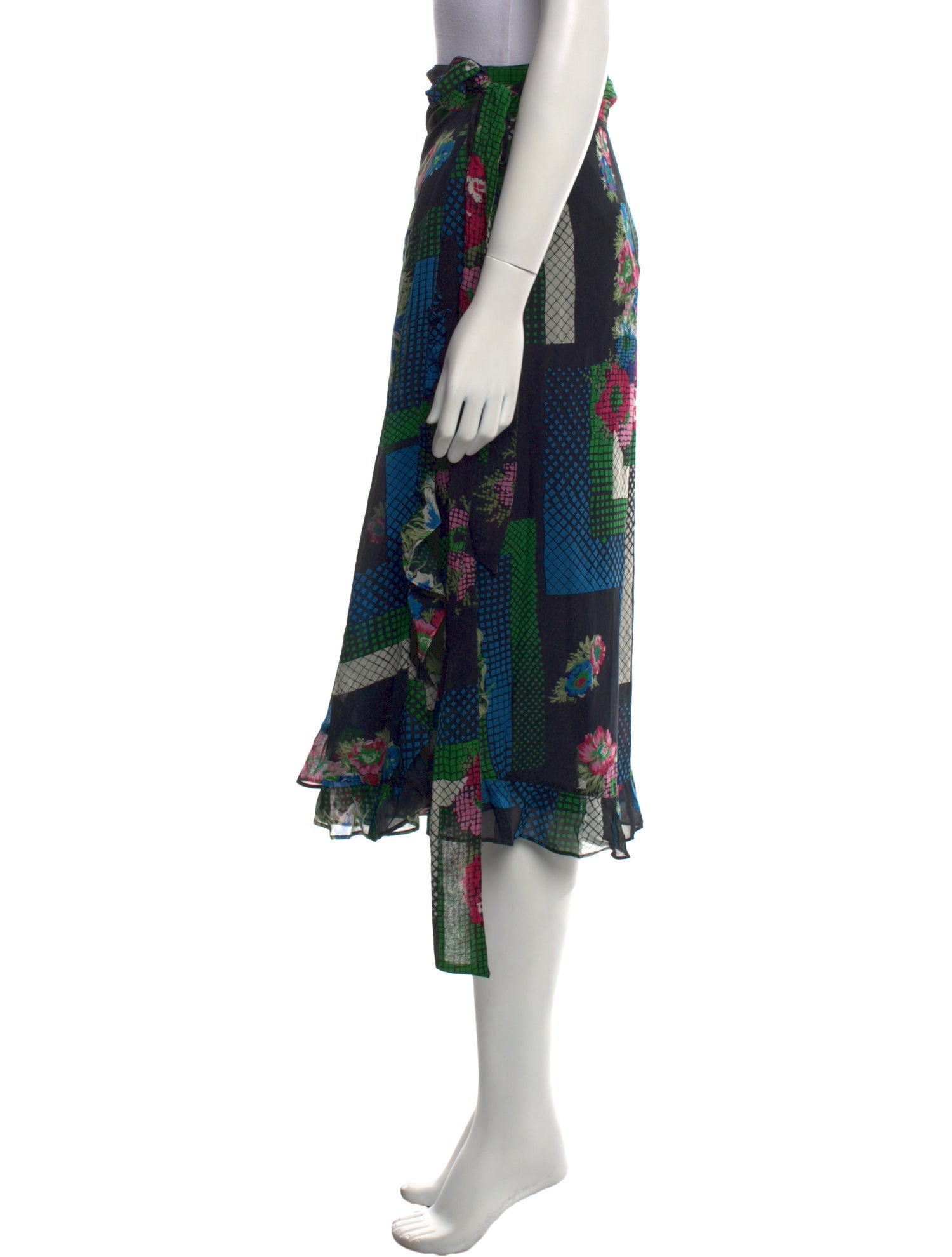 Brora Silk Midi Length Skirt w/ Tags