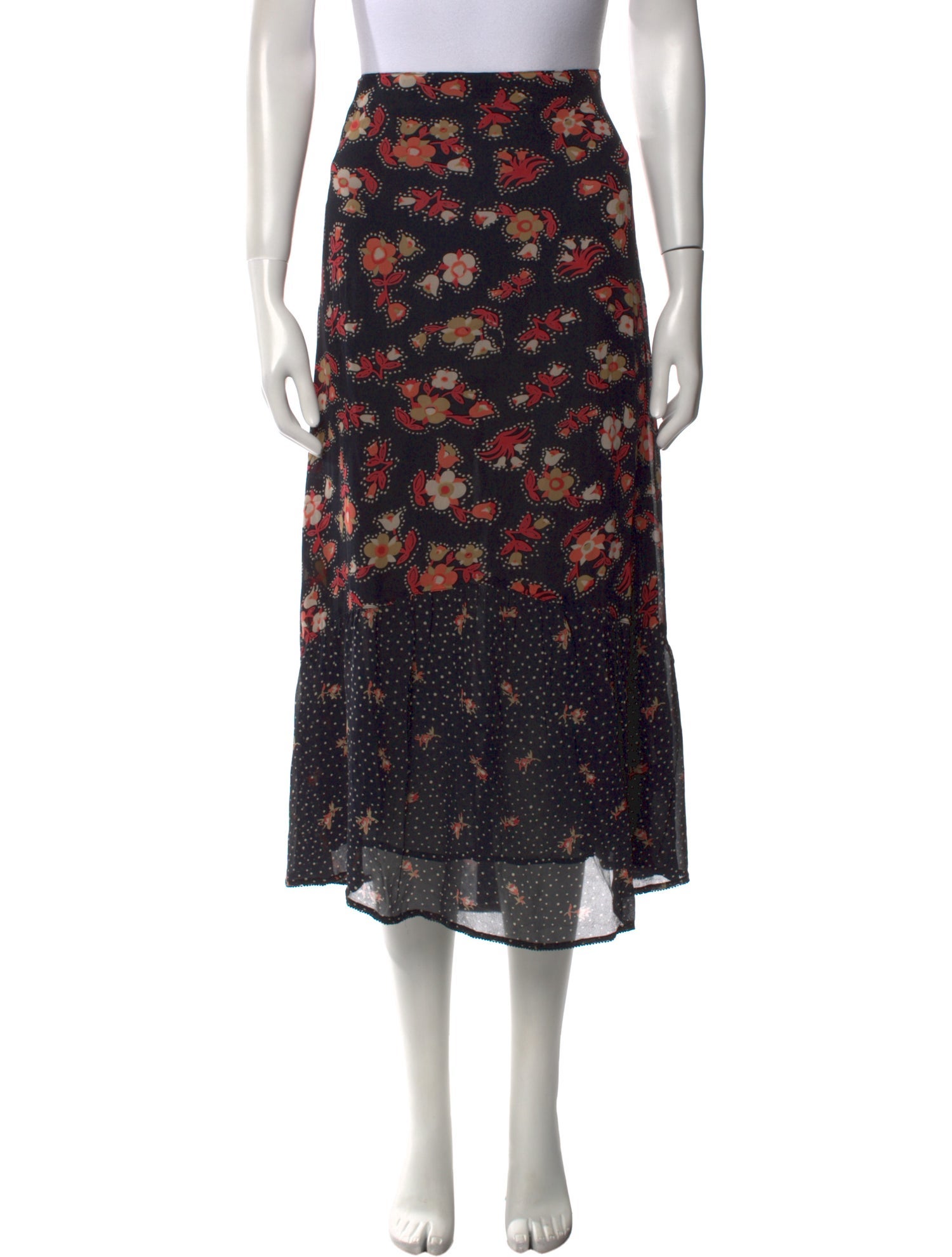 Brora Silk Midi Length Skirt w/ Tags