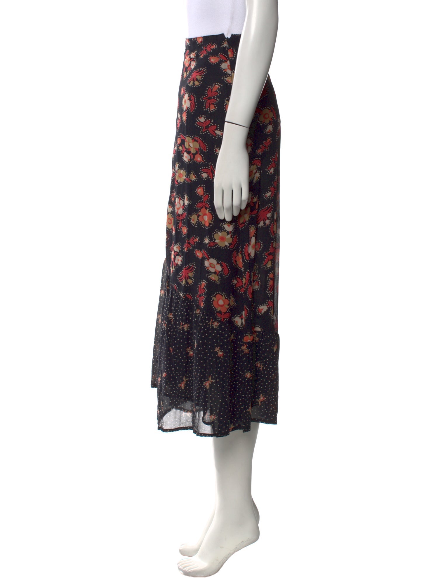 Brora Silk Midi Length Skirt w/ Tags