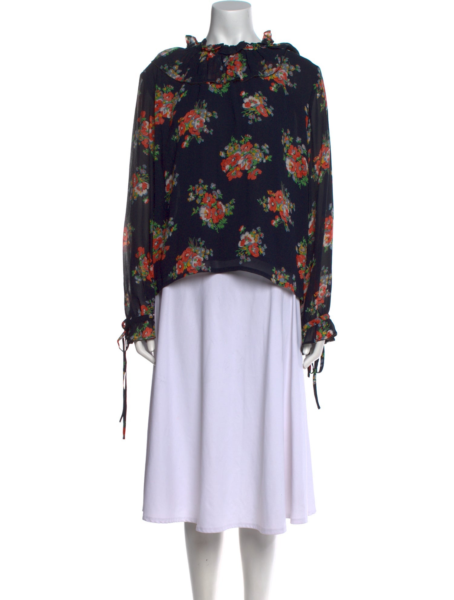 Brora Silk Floral Print Blouse