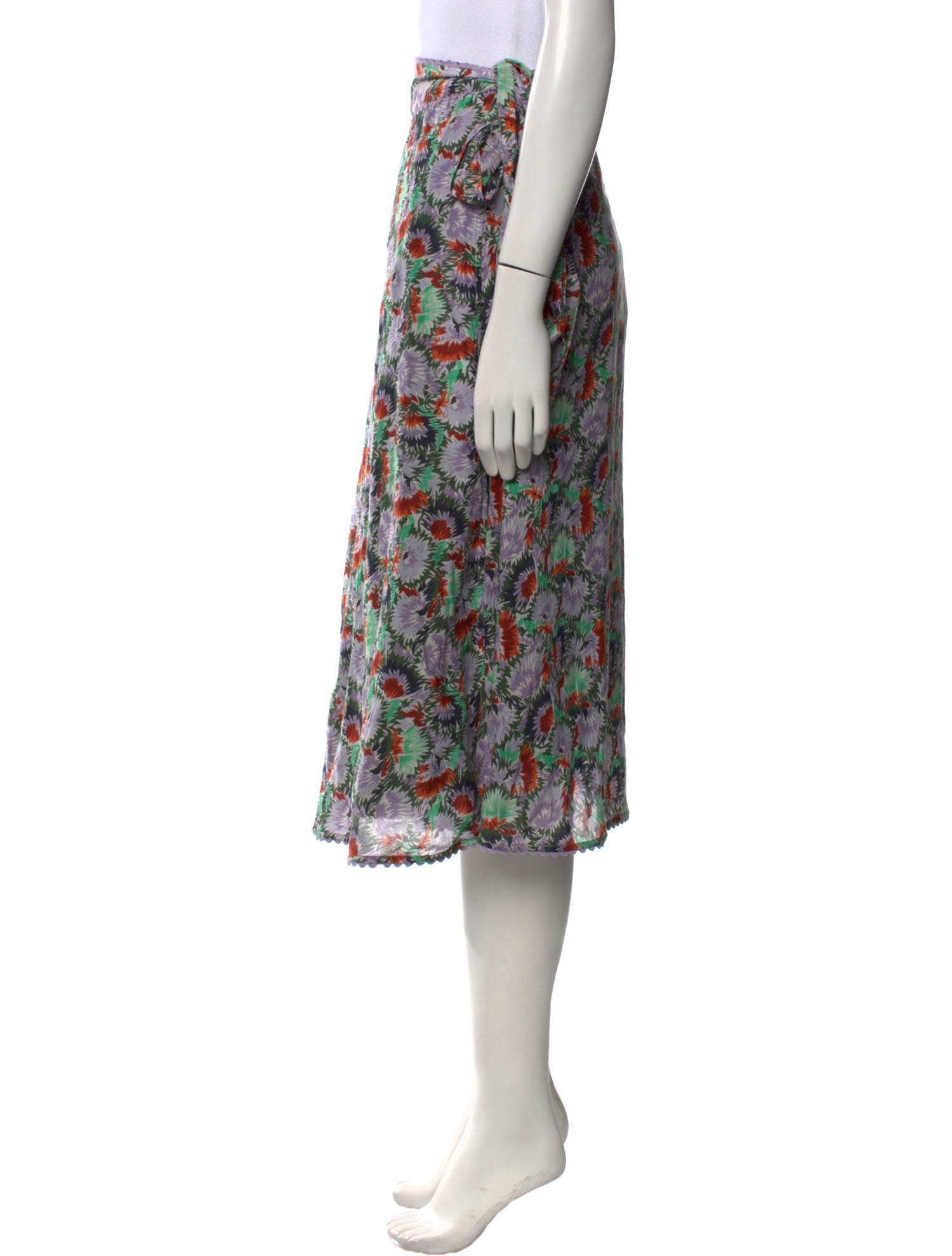 Brora Floral Print Midi Length Skirt w/ Tags