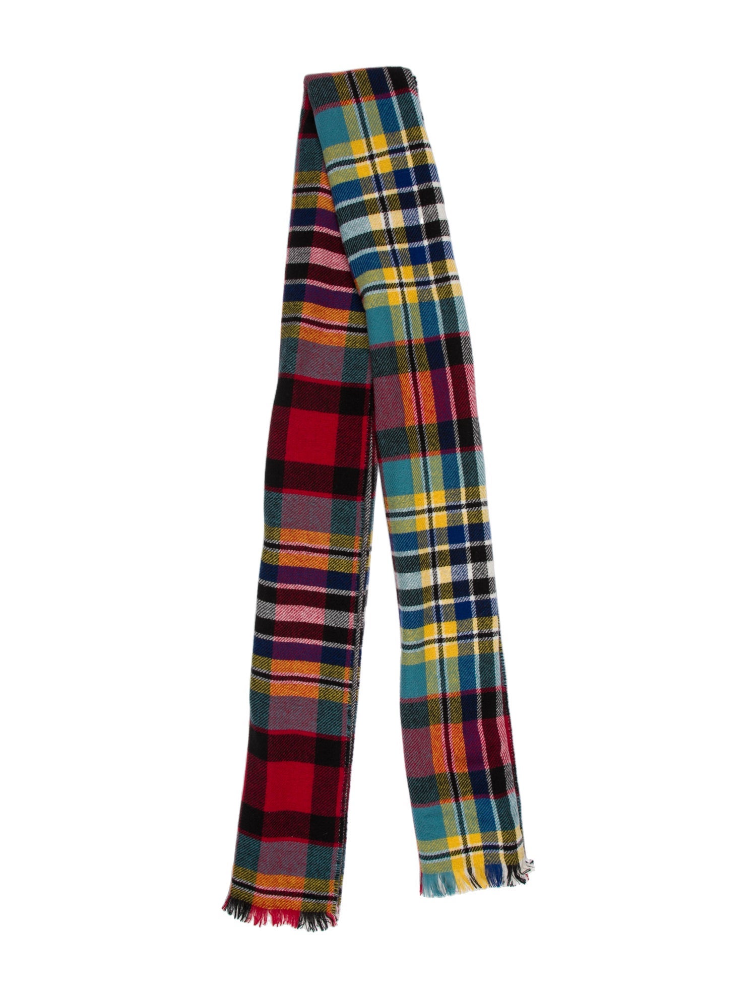 Brora Plaid Print Scarf