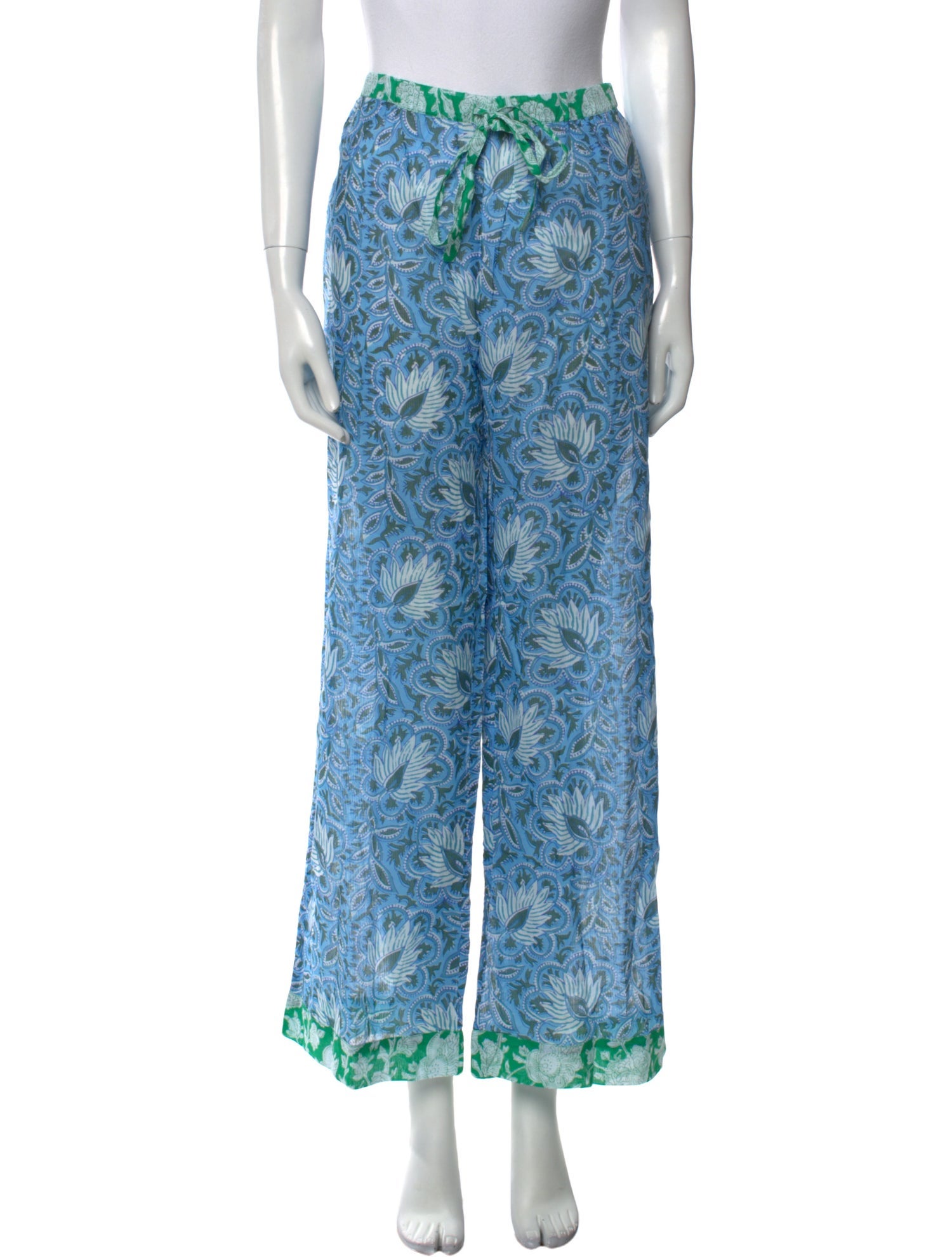 Brora Floral Print Straight Leg Pants