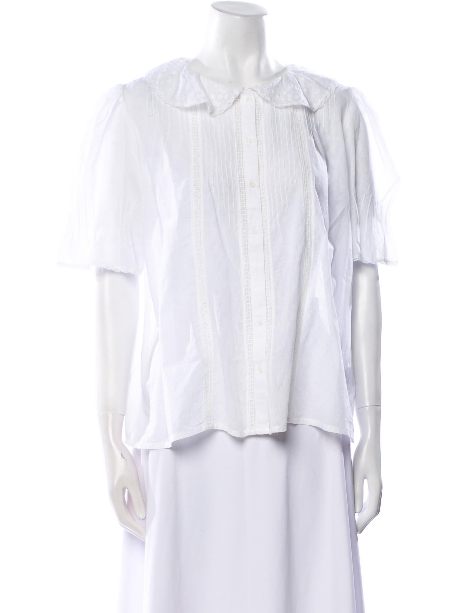 Brora Short Sleeve Button-Up Top