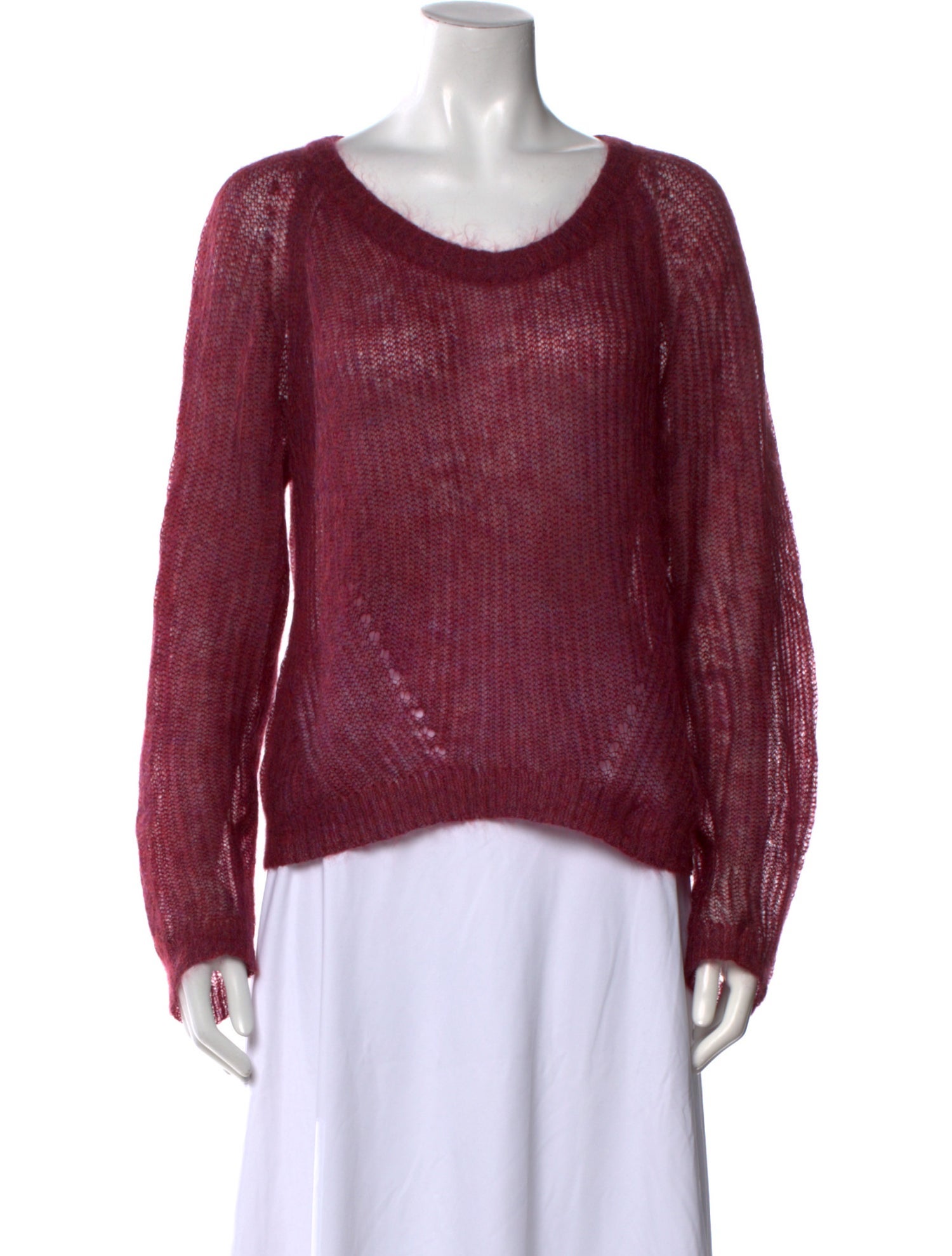 Brora Mohair Scoop Neck Sweater
