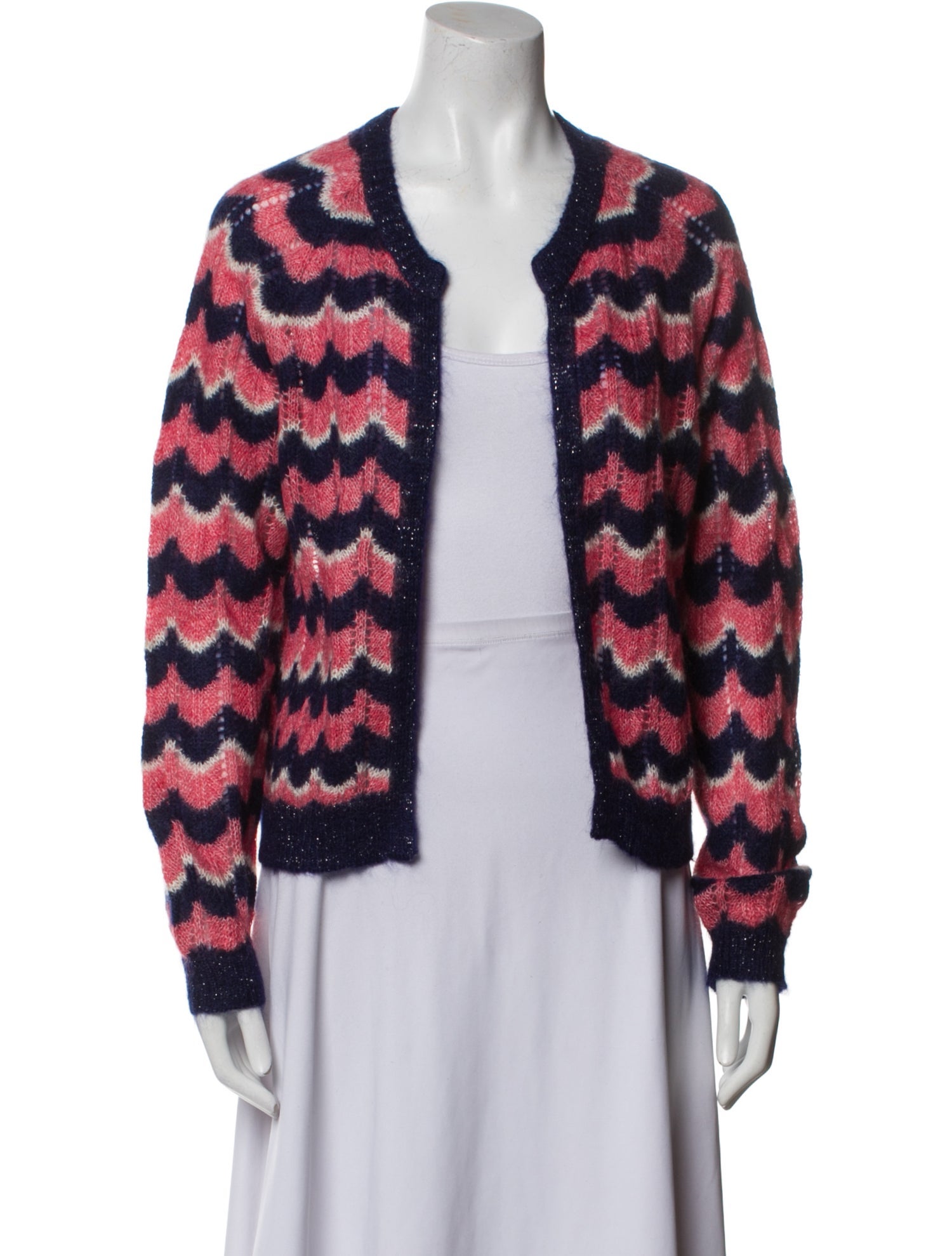 Brora Kid Mohair Striped Sweater