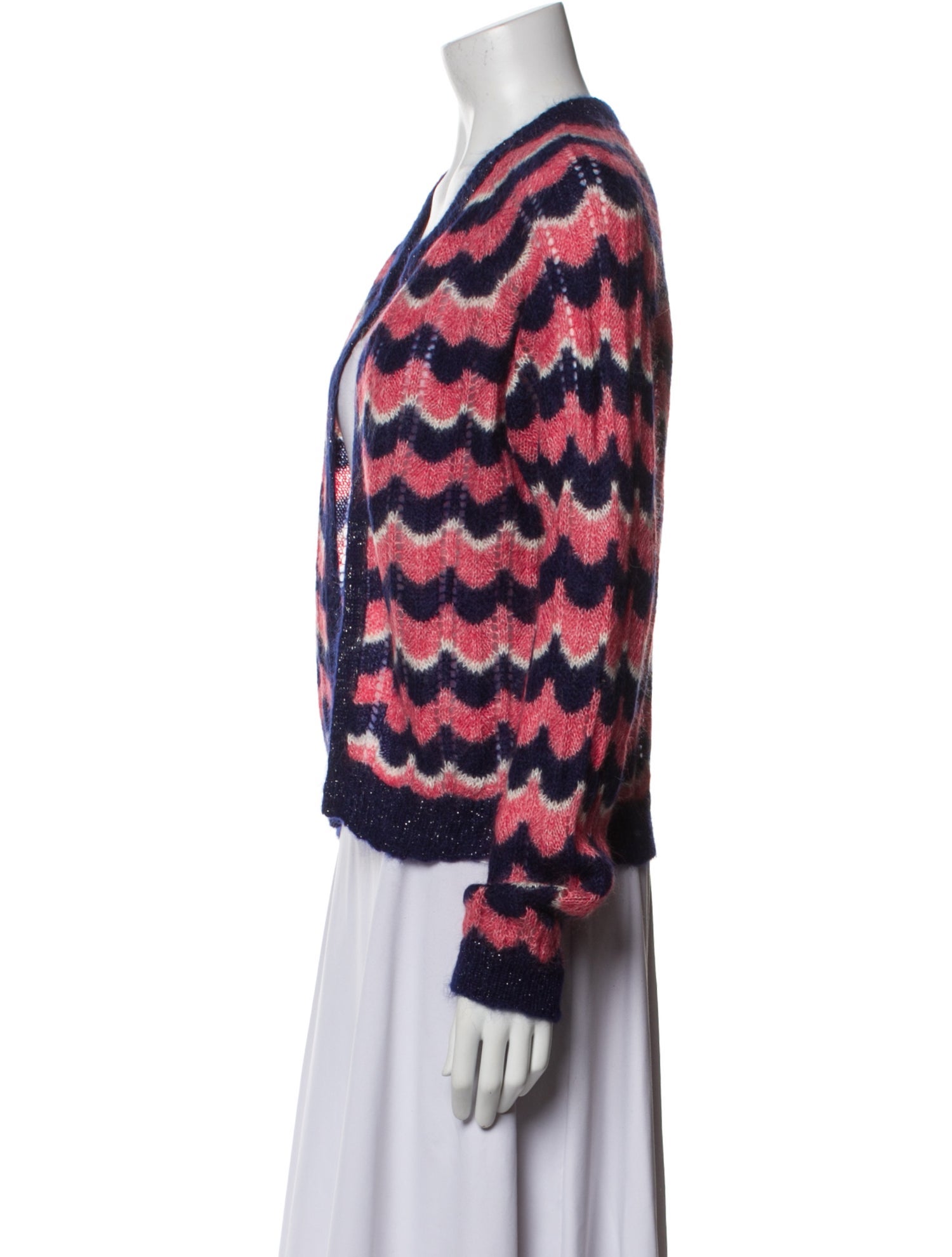 Brora Kid Mohair Striped Sweater