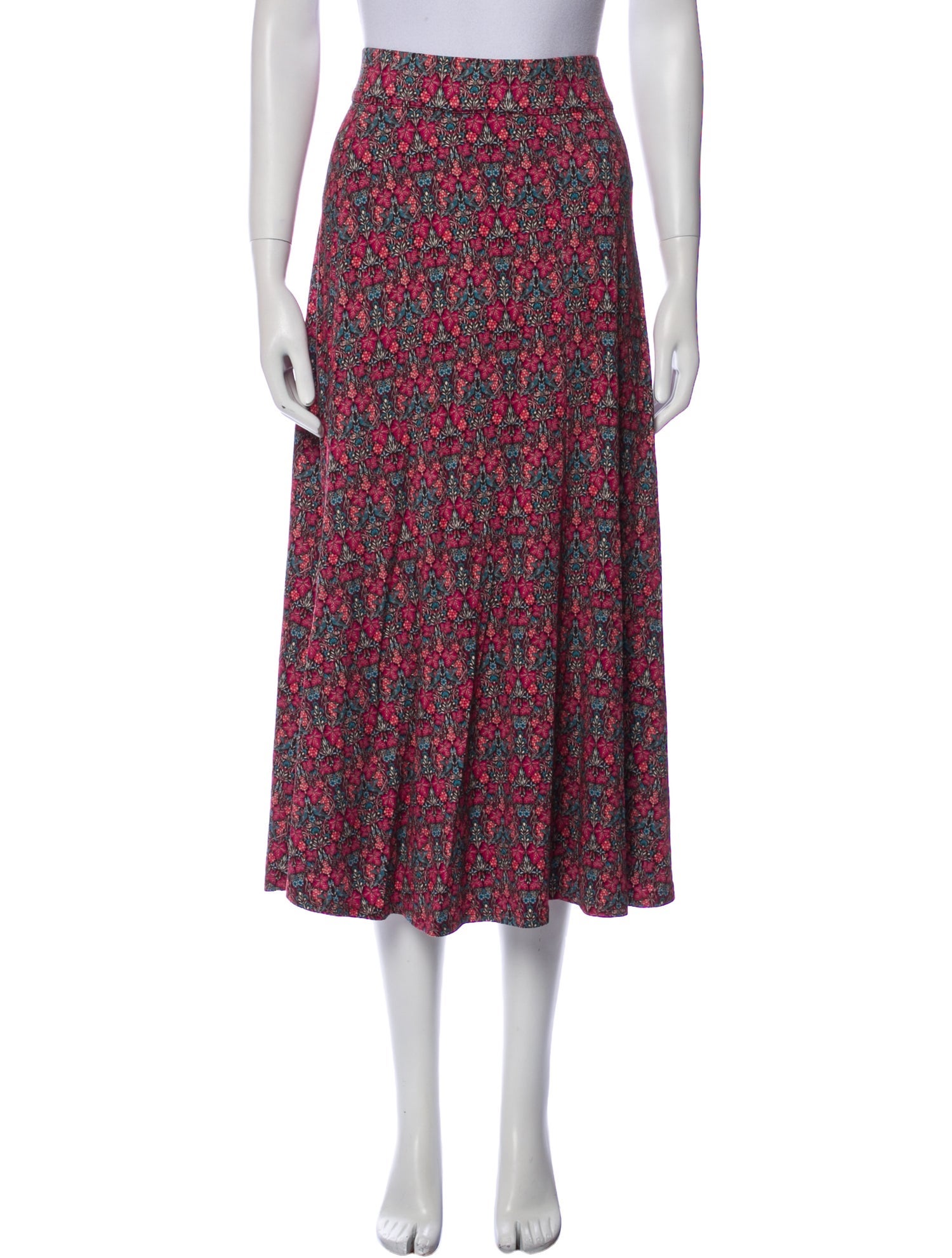 Brora Floral Print Midi Length Skirt