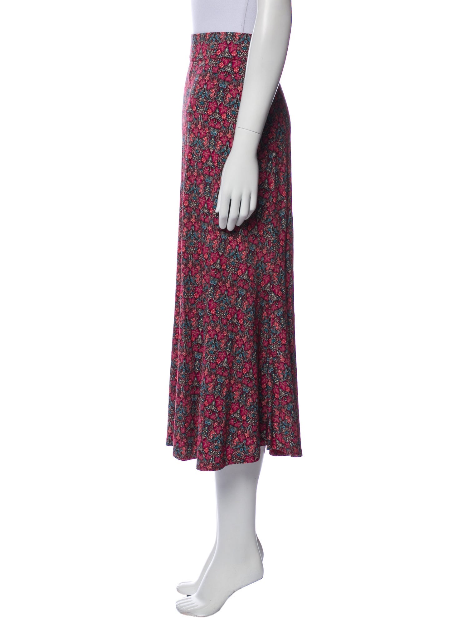 Brora Floral Print Midi Length Skirt