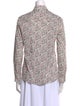Brora Floral Print Long Sleeve Button-Up Top