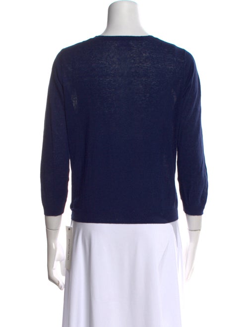 Brora Linen Scoop Neck Sweater