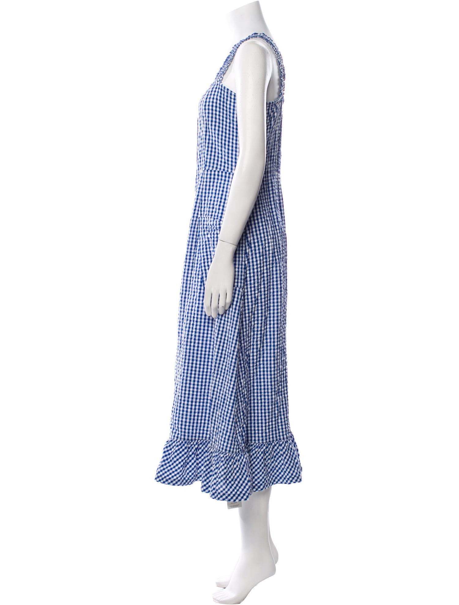 Brora Plaid Print Long Dress