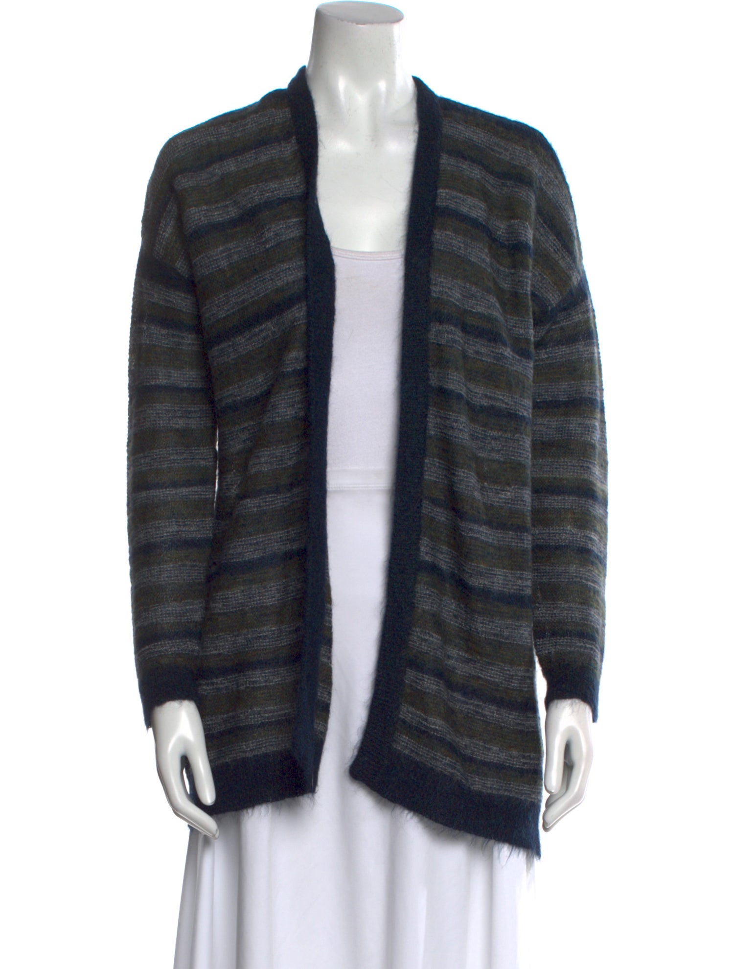 Brora Kid Mohair Striped Sweater