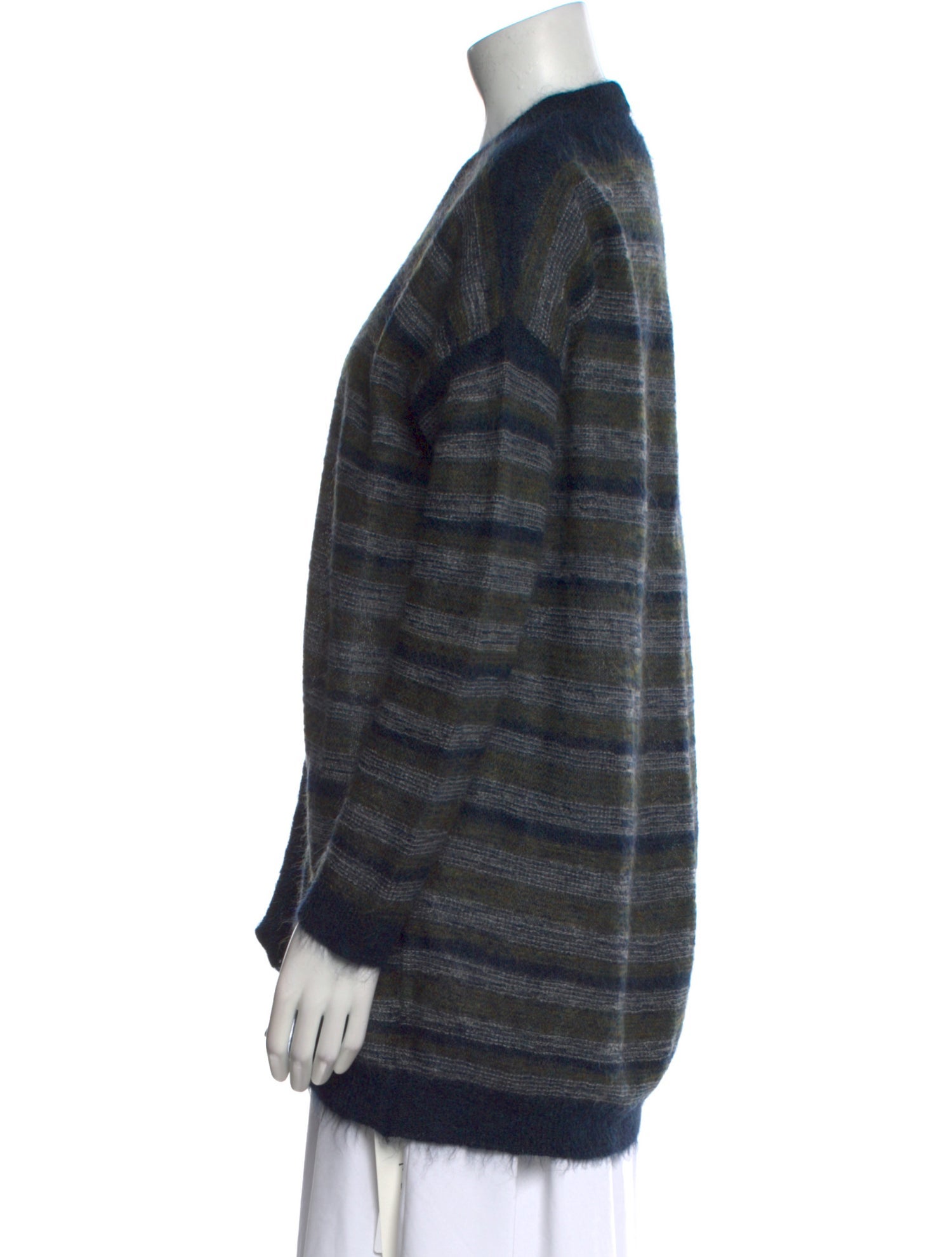 Brora Kid Mohair Striped Sweater
