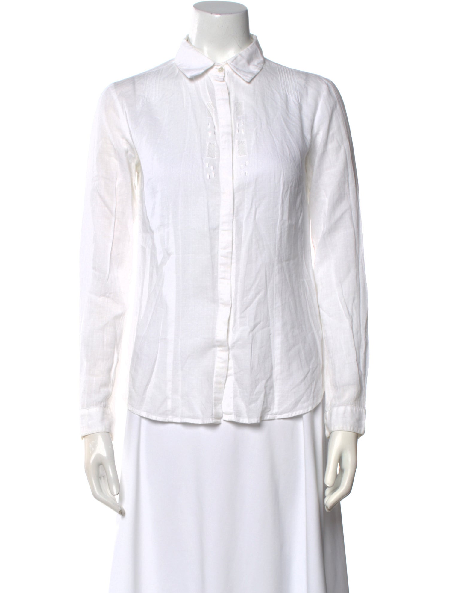 Brora Long Sleeve Button-Up Top