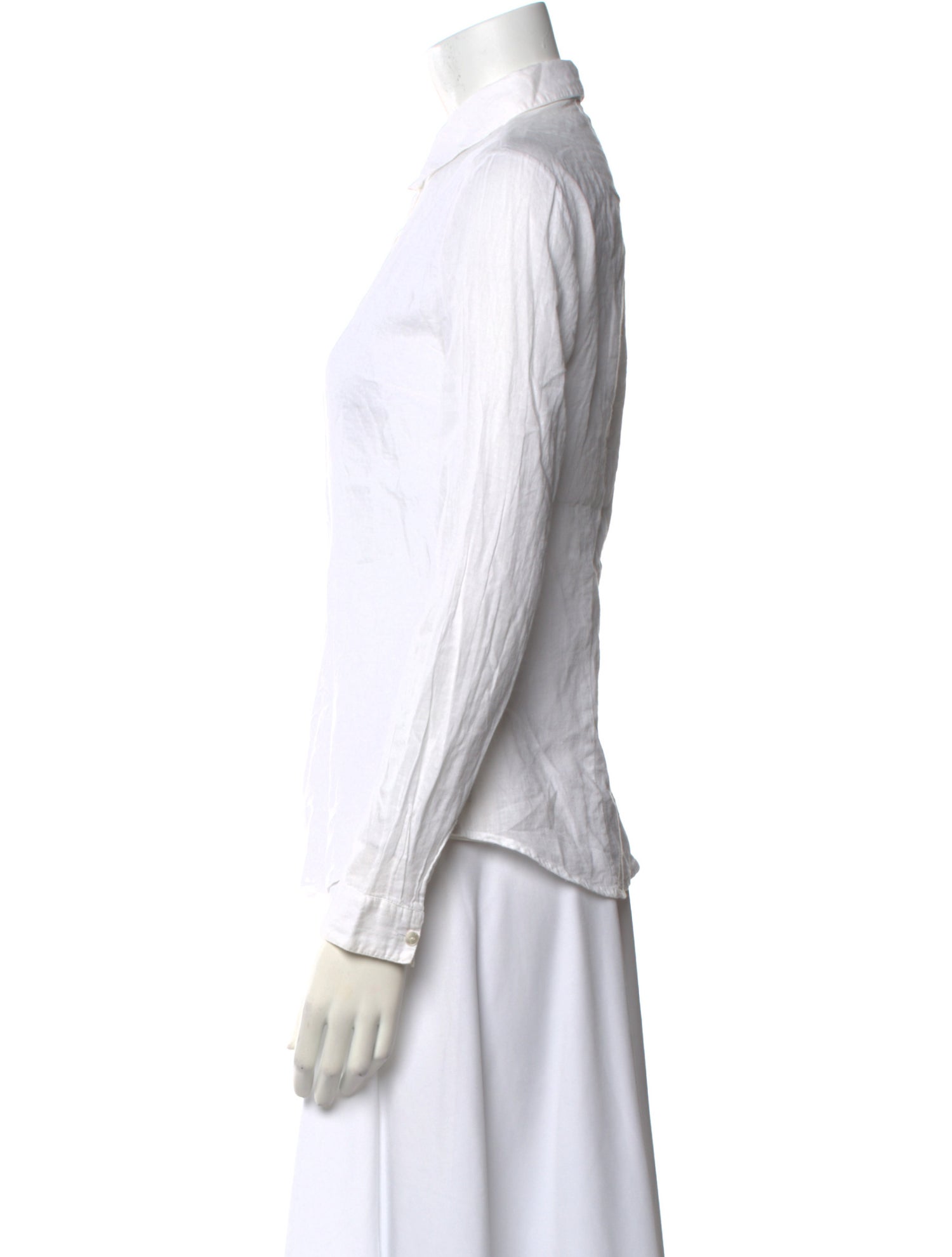 Brora Long Sleeve Button-Up Top