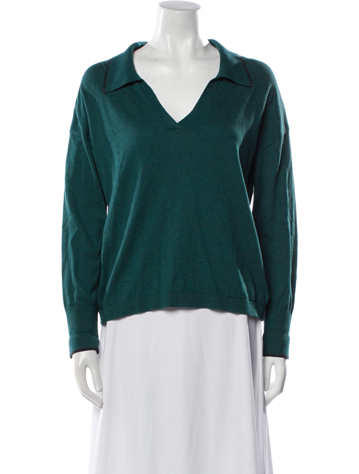 Brora V-Neck Long Sleeve Sweatshirt