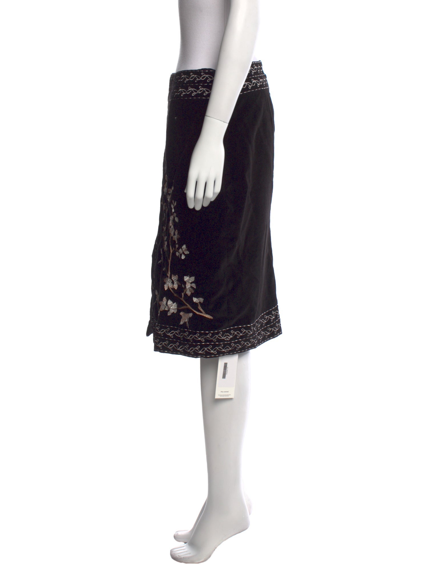 Brora Printed Knee-Length Skirt