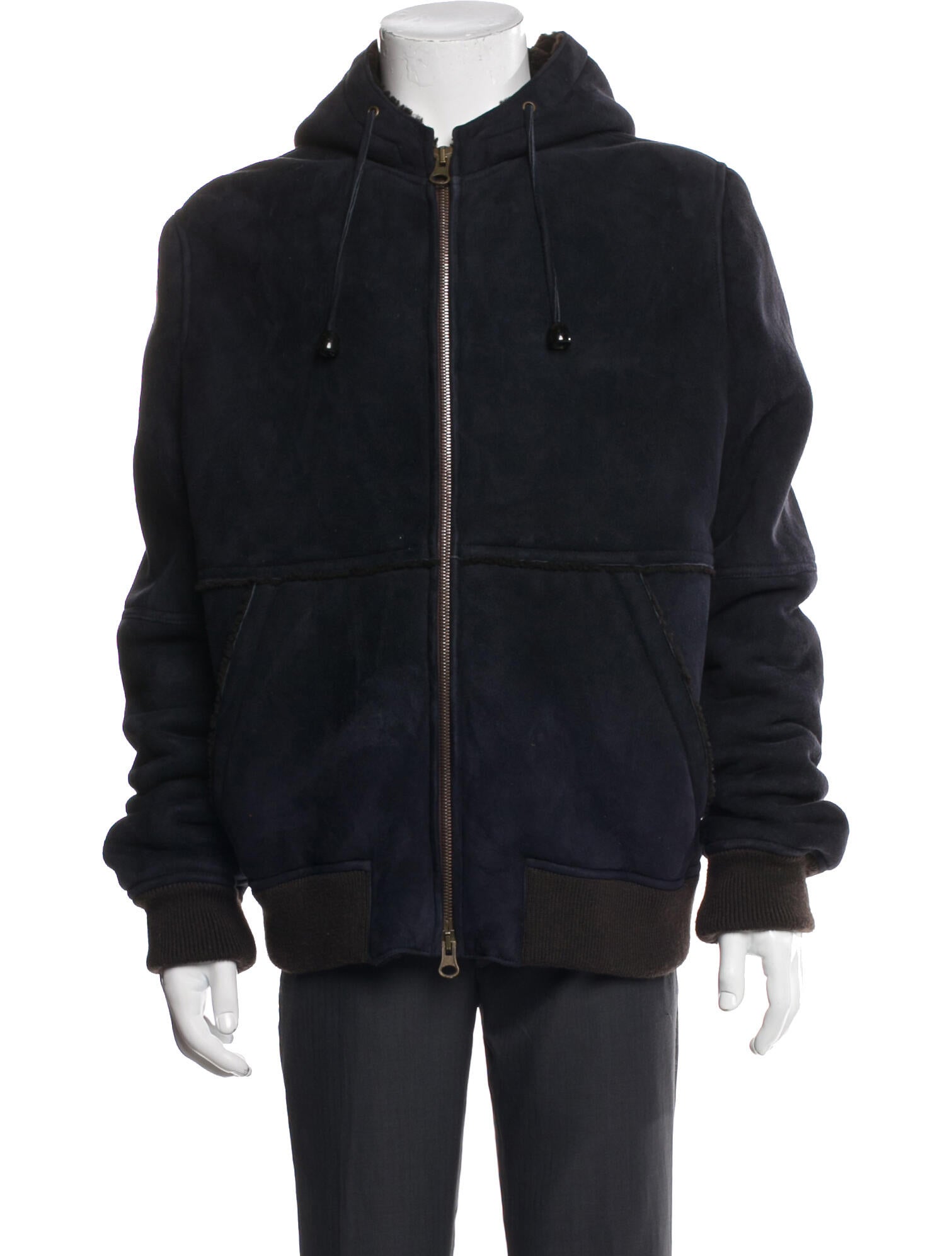 Michael Bastian Leather Puffer Coat