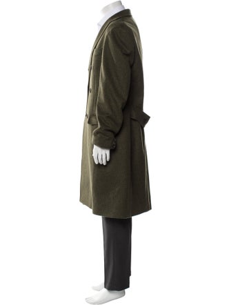 Michael Bastian Plaid Print Overcoat