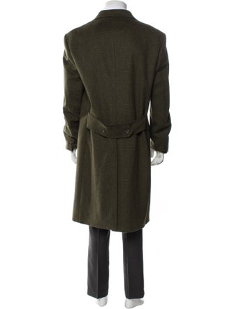 Michael Bastian Plaid Print Overcoat