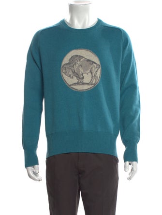 Michael Bastian Graphic Print Crew Neck Pullover