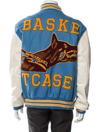 Basketcase Gallery Colorblock Pattern Varsity Jacket