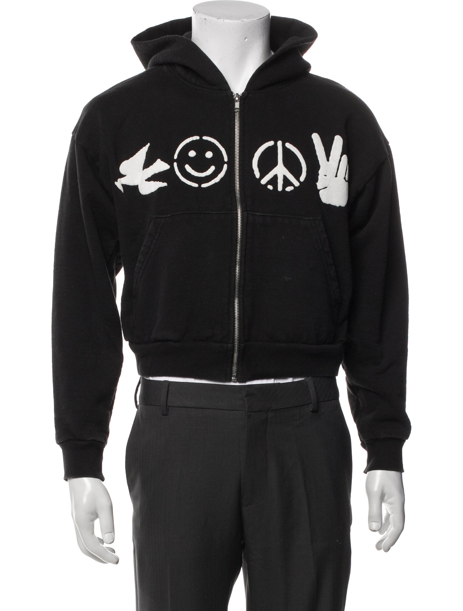Vlone Statue of Liberty Graphic Print Sweatshirt - Black