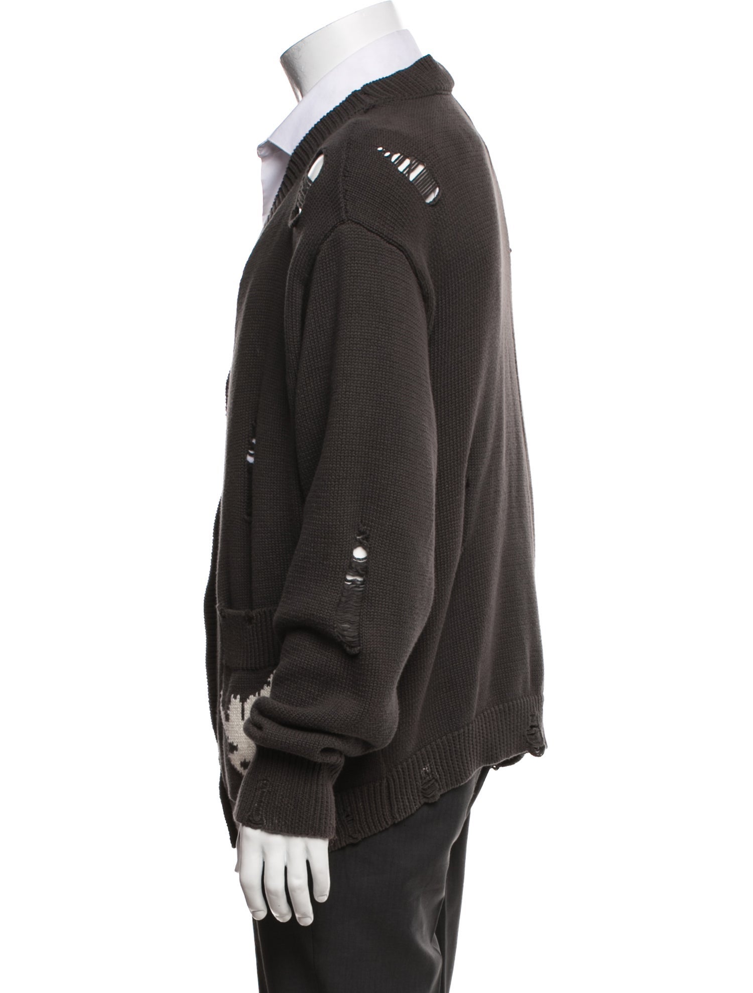 Basketcase Gallery Graphic Print V-Neck Cardigan