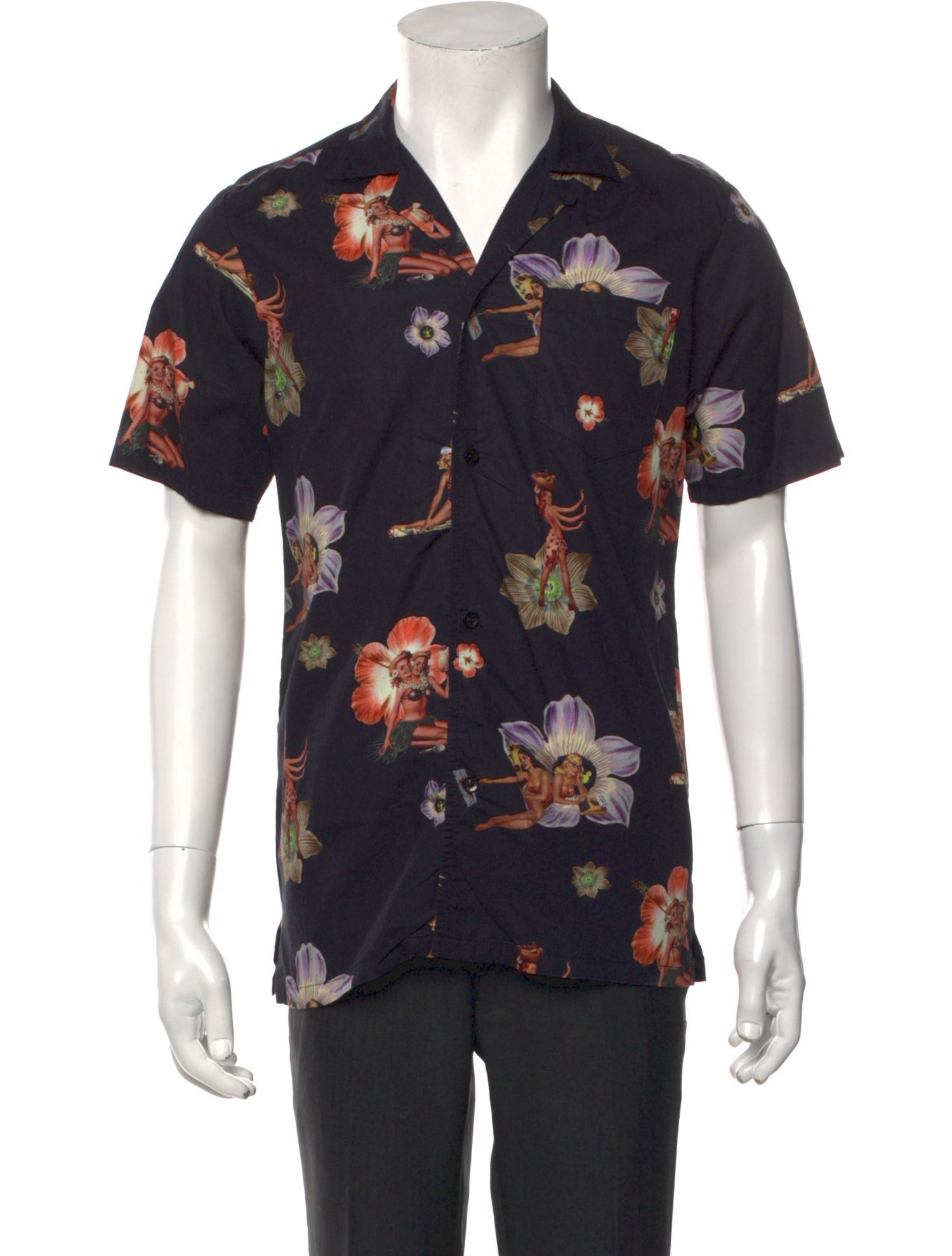 Bather Floral Print Short Sleeve Shirt