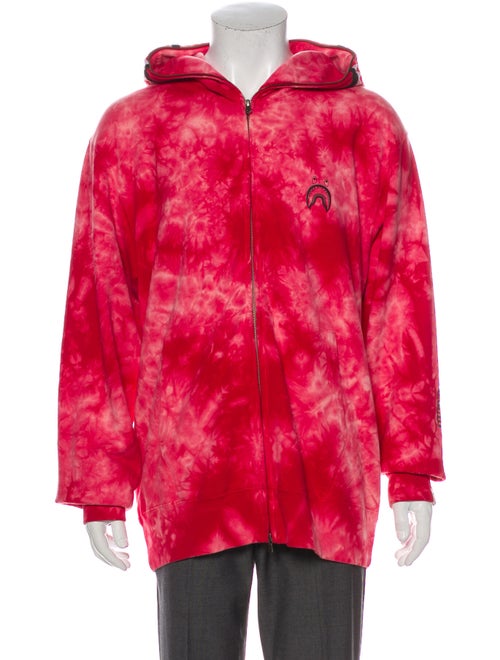 A Bathing Ape 2018 Tie-Dye Print Hoodie Red