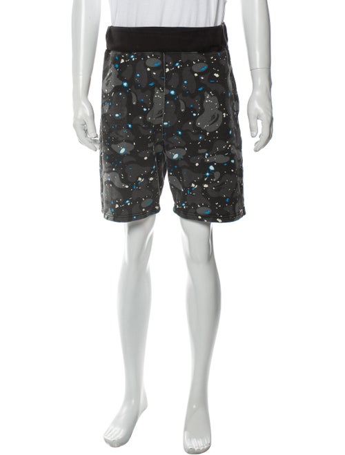 A Bathing Ape Space Camo Sweat Shorts Jogger Short