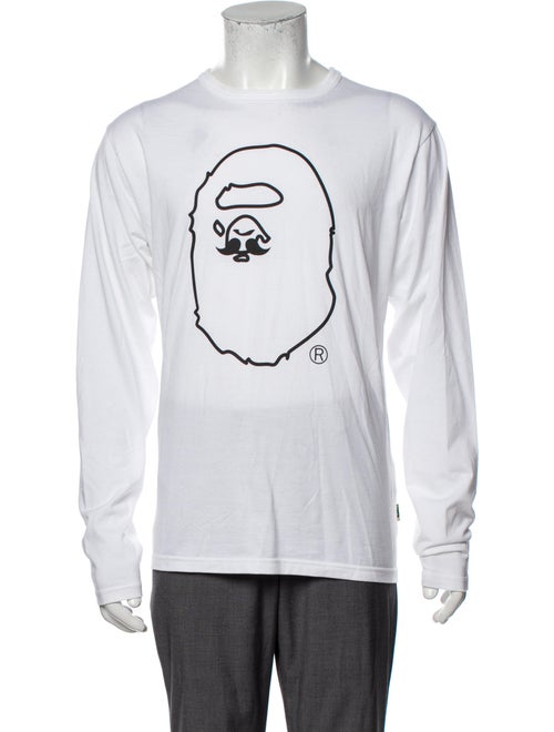 A Bathing Ape Mr. Bathing Ape Mustache Graphic Print T-Shirt