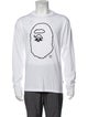 A Bathing Ape Mr. Bathing Ape Mustache Graphic Print T-Shirt