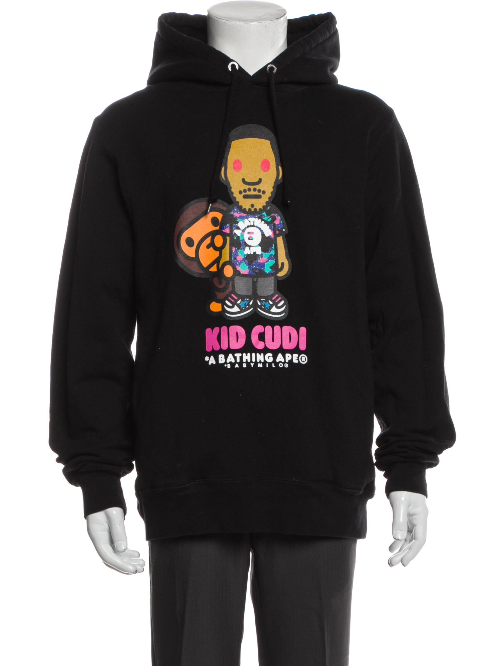 A Bathing Ape 2021 x Kid Cudi Hoodie Black Sweatshirts & Hoodies