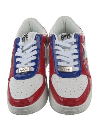 A Bathing Ape Bape Sta M2 20th Anniversary 'Patent Red' Sneakers