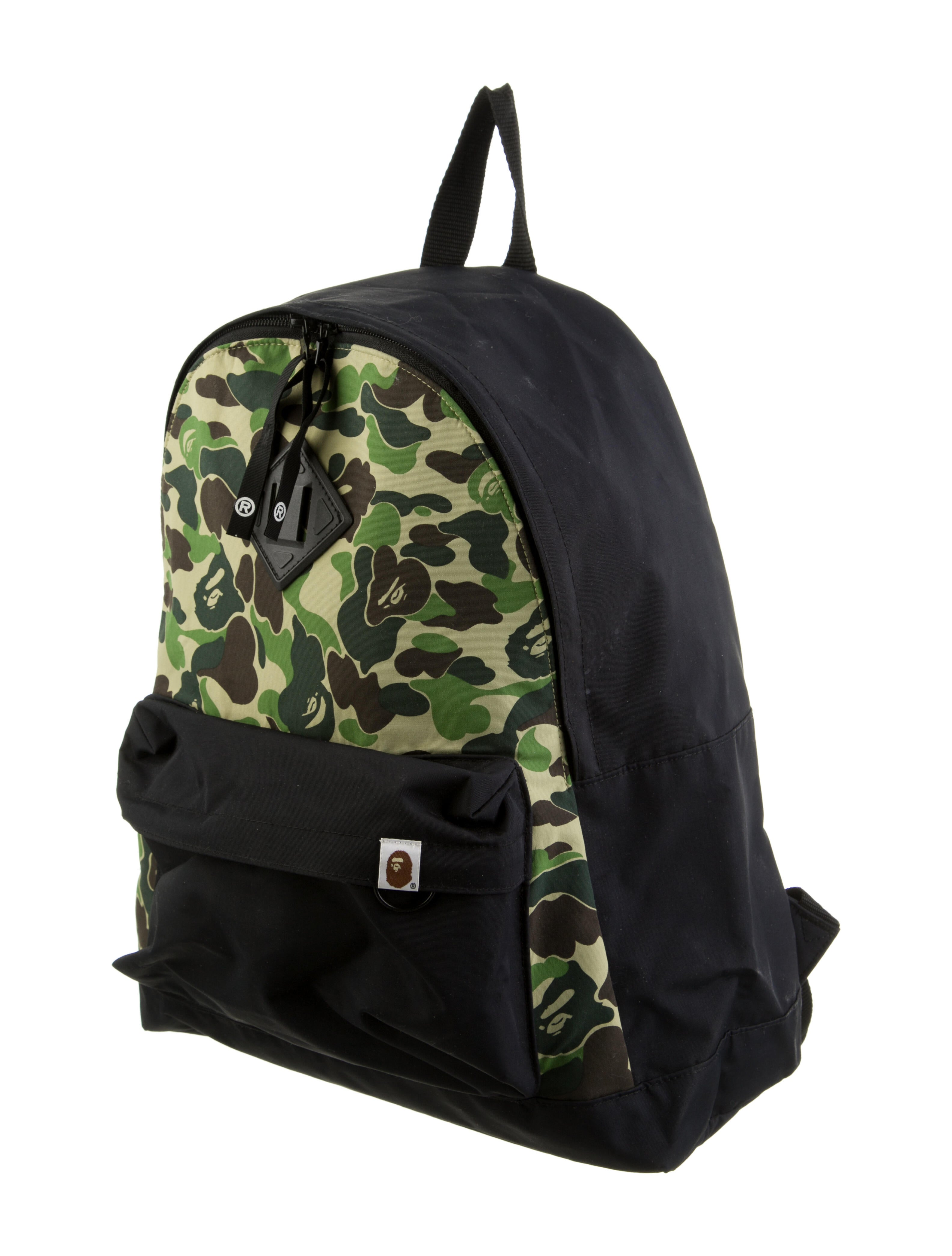 A Bathing Ape Bape Nylon Camo Backpack