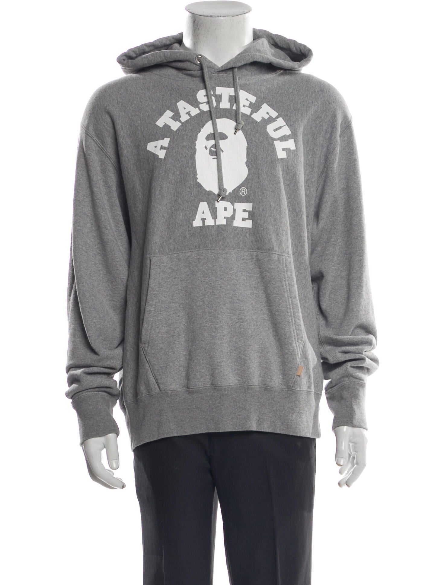 A Bathing Ape x JJJJound 'College Logo' Graphic Print Hoodie