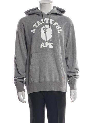 A Bathing Ape Sweatshirts & Hoodies x JJJJound 'College Logo' Graphic Print Hoodie M