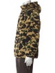 A Bathing Ape Camo Half Zip Camouflage Print Parka