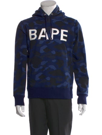 A Bathing Ape Signature Logo Printed Hoodie