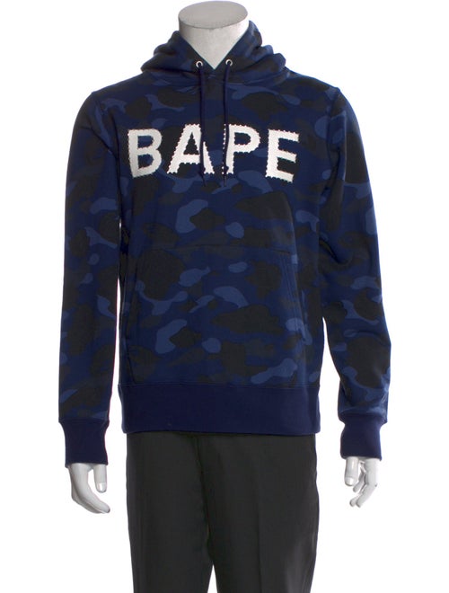 A Bathing Ape Signature Logo Printed Hoodie