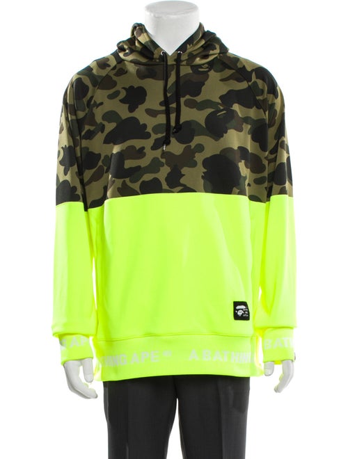 A Bathing Ape Side Zipper Half Camo Camouflage Print Hoodie