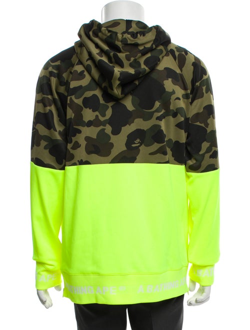 A Bathing Ape Side Zipper Half Camo Camouflage Print Hoodie