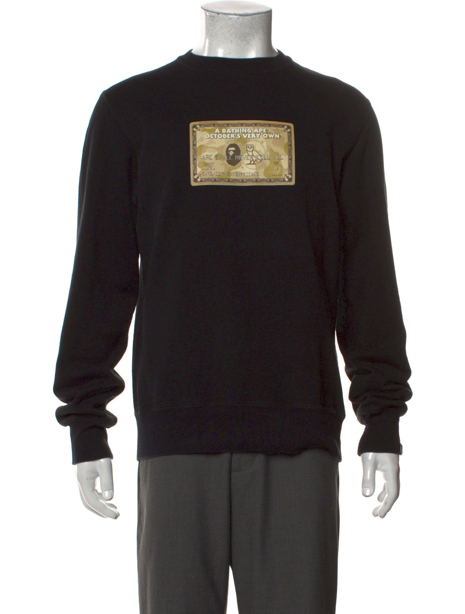 A Bathing Ape x OVO Graphic Print Sweatshirt